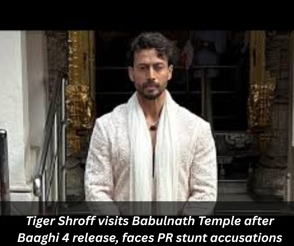 Tiger Shroff visits Babulnath Temple after Baaghi 4 release, faces PR stunt accusations