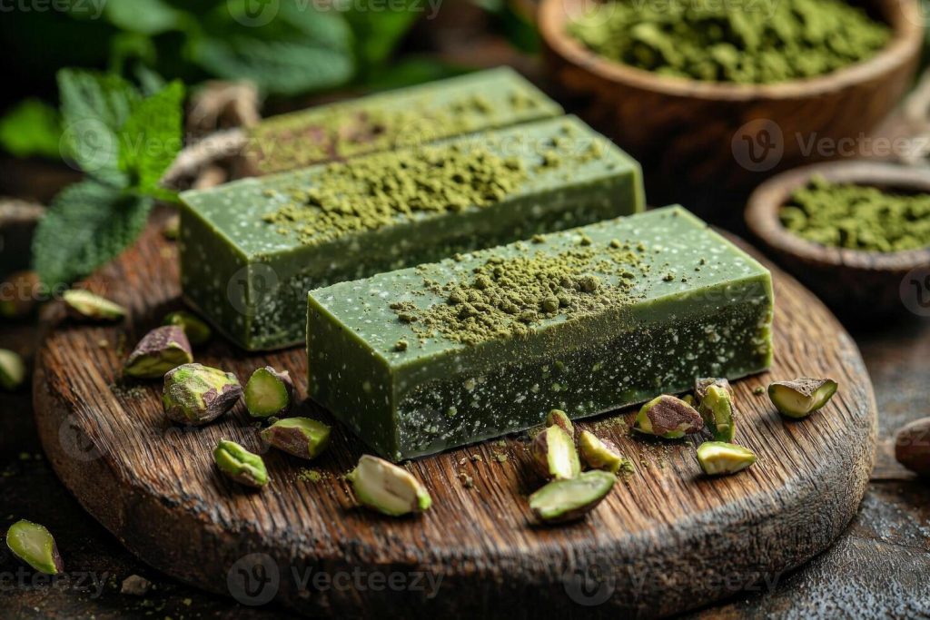 From Gulab Jamun Matcha to Fruit Matchas — Cafés Give Diwali Drinks a Festive Indian Twist 113 Barista pouring matcha over pistachio milk with Diwali diyas