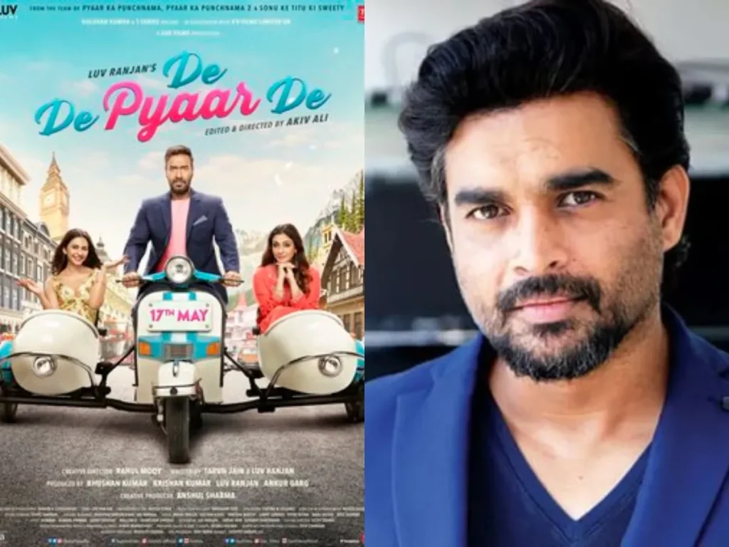 De De Pyaar De 2 Box Office Prediction: Ajay Devgn’s Rom-Com Set for 8.5–10 Crore Opening, Eyes Post-COVID Top 5 Spot 108 Ajay Devgn, Rakul Preet Singh, and R Madhavan in De De Pyaar De 2 promotional still